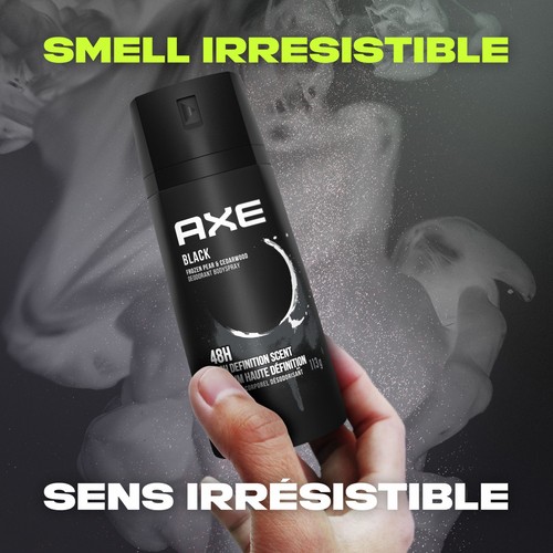 Axe Dual Action Deodorant Body Spray Black Variant 113 g