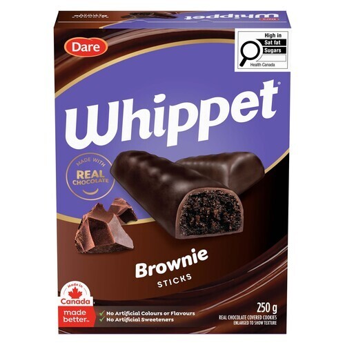 Dare Whippet Peanut-Free Sticks Brownie 250 g