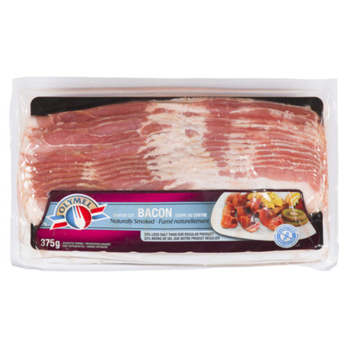 Olymel Bacon 33% Less Salt 375 g