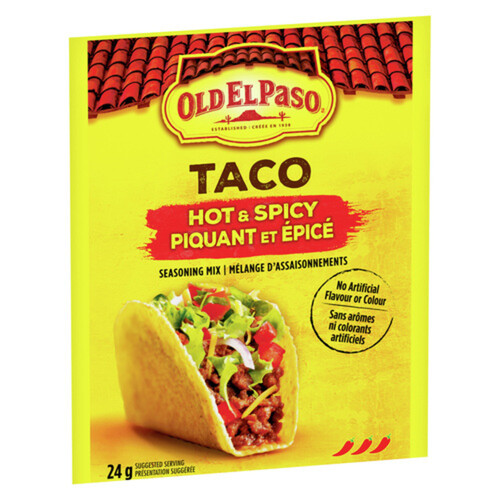 Old El Paso Taco Seasoning Mix Hot and Spicy 24 g