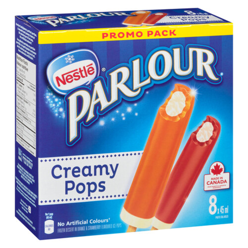 Parlour Ice Cream Creamy Pops Assorted 8 x 45 ml