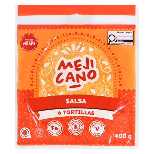 Mejicano Tortillas 10 Inch Salsa 400 g