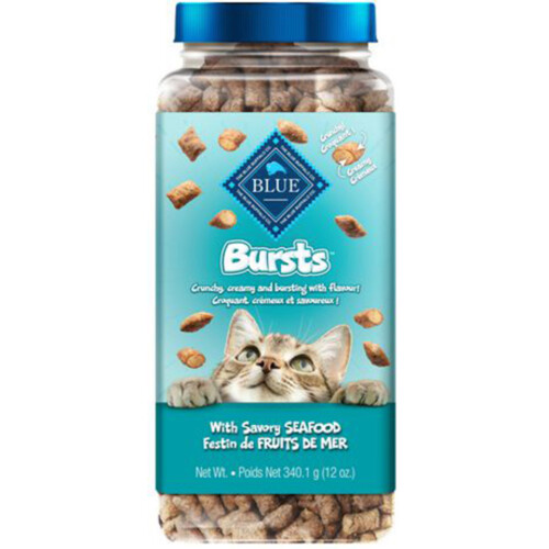 Blue Buffalo Bursts Cat Treats Crunchy Savory Seafood 340 g 