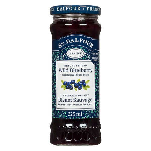 St-Dalfour Jam Wild Blueberry 225 ml