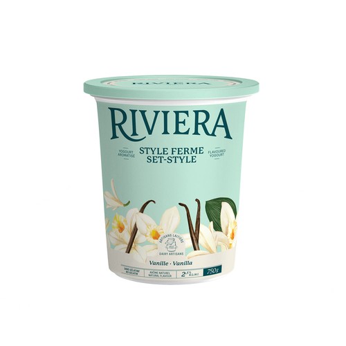 Riviera 2.8% Yogurt Set Style Vanilla 750 g
