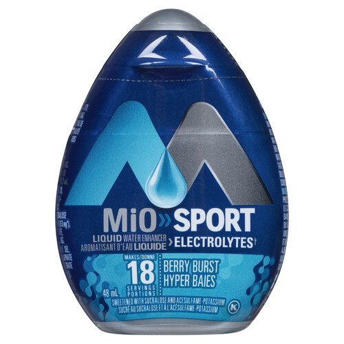 MiO Sport Electrolytes Liquid Water Enhancer Berry Burst 48 ml