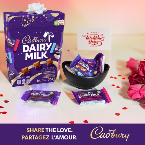 Cadbury Dairy Milk Assorted Gift Box Chocolate Mini Bars 304 g