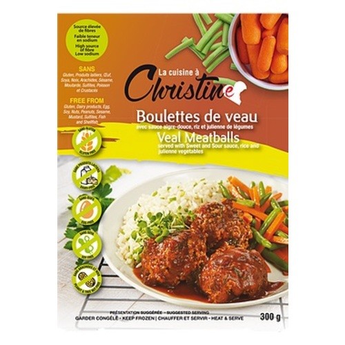 La Cuisine à Christine Meatballs Veal Sweet And Sour Sauce 300 g (frozen)