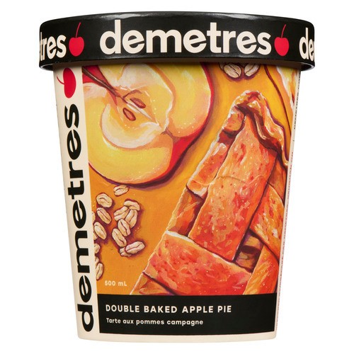 Demetres Ice Cream Double Baked Apple Pie 500 ml