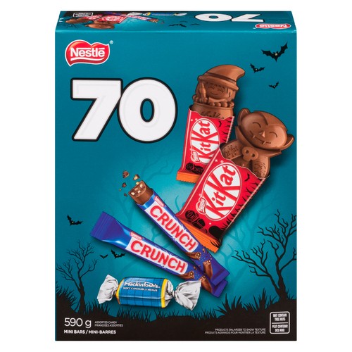 Nestle Halloween Assorted Chocolates 70 Mini Bars 590 g