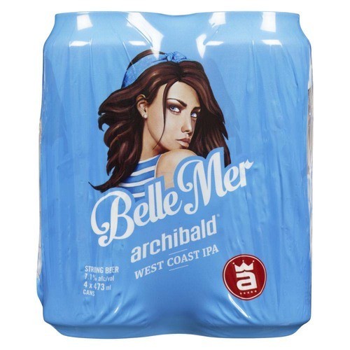 Archibald Belle Mer Beer 7.1% Alcohol 4 x 473 ml (cans)