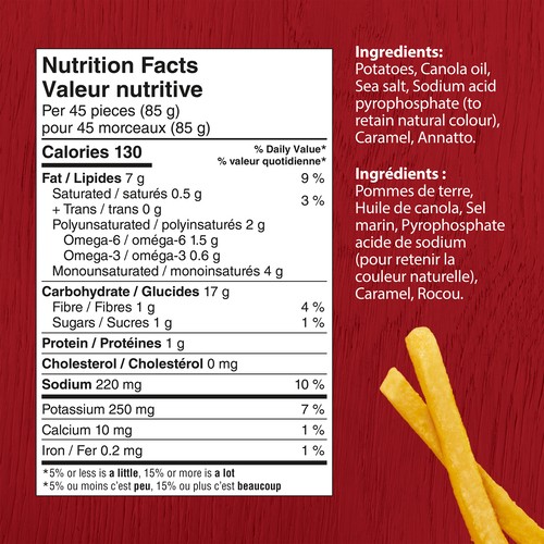 McCain Frozen Superfries Fries 5 Minute Shoestring 650 g