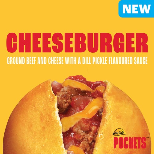 McCain Frozen Pockets Cheeseburger 6 x 90 g