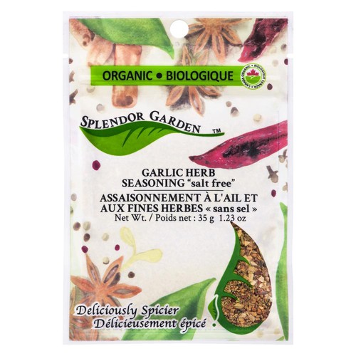 Splendor Garden Organic Salt-Free Seasoning Garlic Herb 35 g