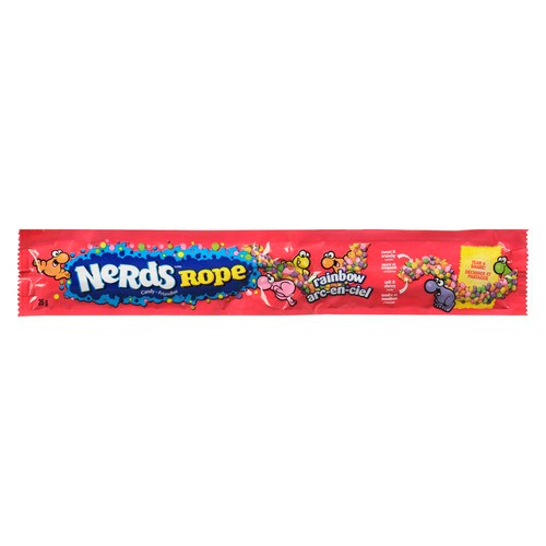 Nerds Candy Rope Rainbow Sweet & Crunchy Soft & Chewy 26 g