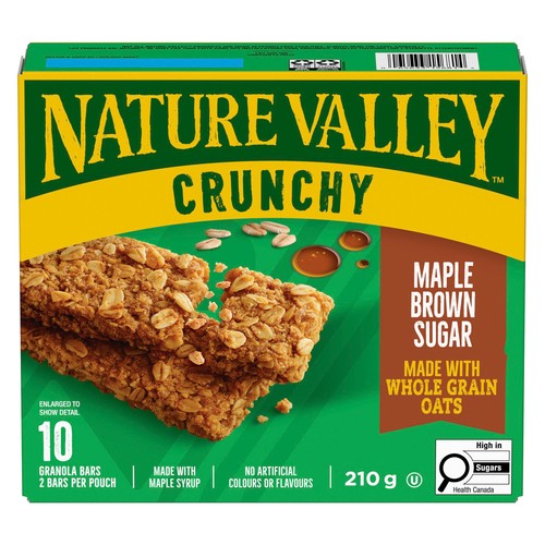 Nature Valley Crunchy Granola Bars Maple Brown Sugar 10 x 21 g