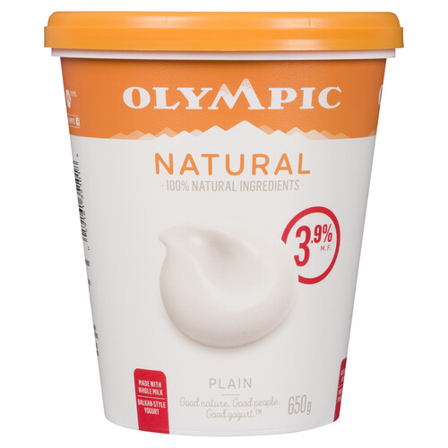 Olympic Natural 3.9% Yogurt Plain 650 g