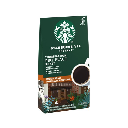 Starbucks Pike Place Roast Instant Coffee Medium Roast 26.4 g