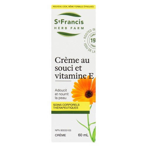 St. Francis Herb Farm Therapeutic Body Care Cream Calendula Vitamin E 60 ml