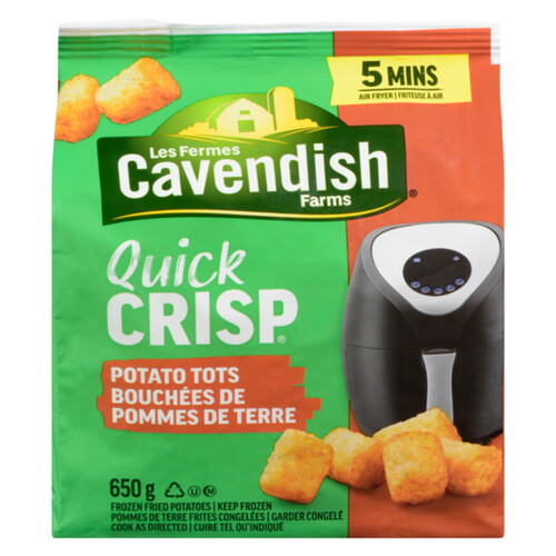 Cavendish Farms Quick Crisp Frozen Potato Tot 650 g