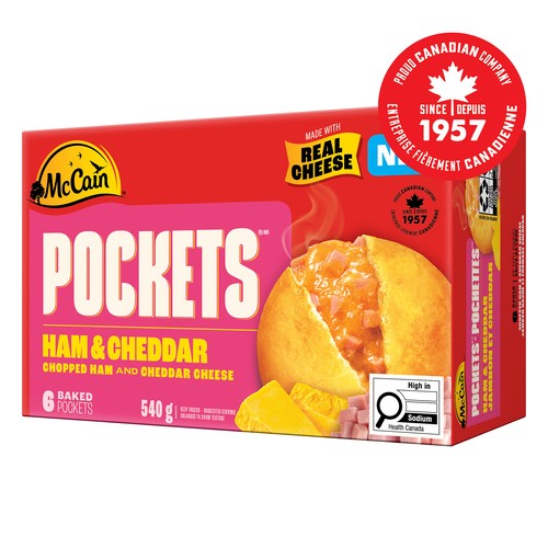 McCain Pockets Ham & Cheddar 6 x 90 g