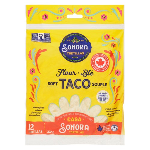 Sonora Tortillas Casa Flour Soft Taco 12 Count 372 g