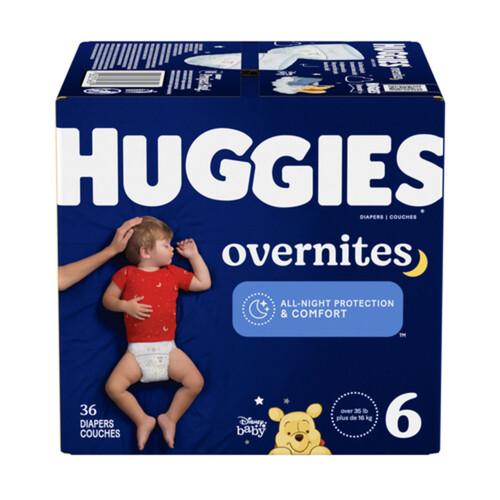 Huggies Overnites Diapers Size 6 36 Count