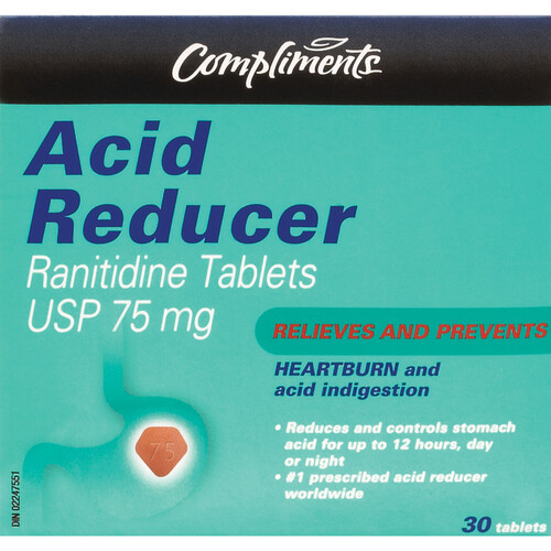 Compliments Acid Reducer 75 mg 30 EA