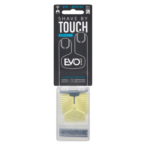 EvoShave Starter System Wet Shaving Pastel Razor Yellow Unisex 1 Pack