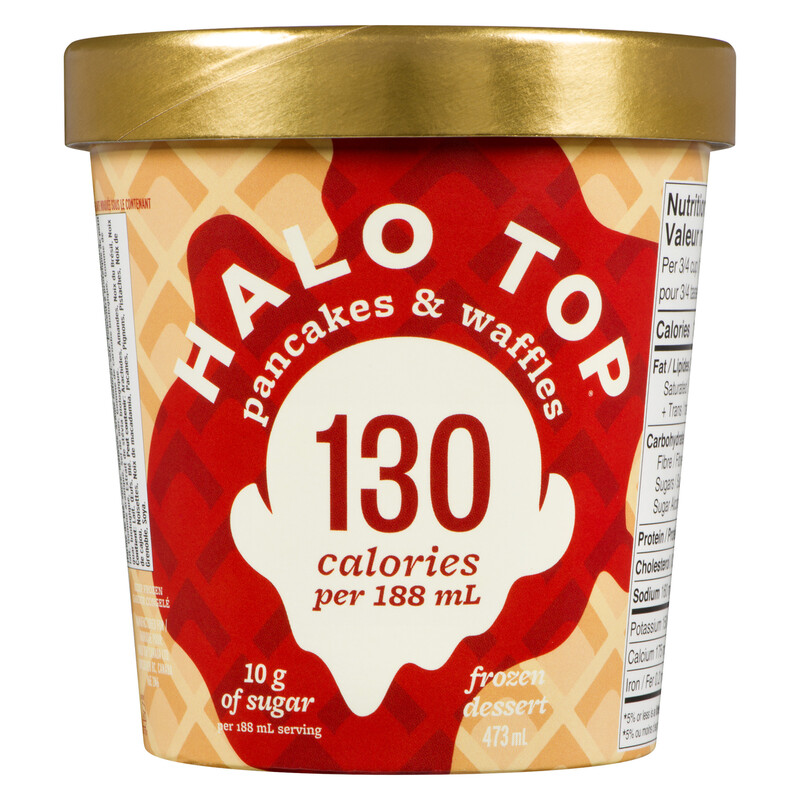 Halo Top Frozen Dairy Dessert Pancakes & Waffles 473 ml Voilà Online