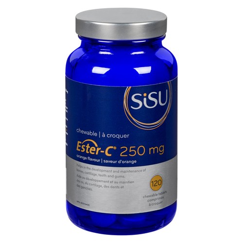 Sisu Supplement Ester-C 250 mg Orange 120 Chewable Tablets