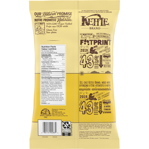 Kettle Foods GlutenFree Potato Chips Parmesan Garlic 198 g Voilà
