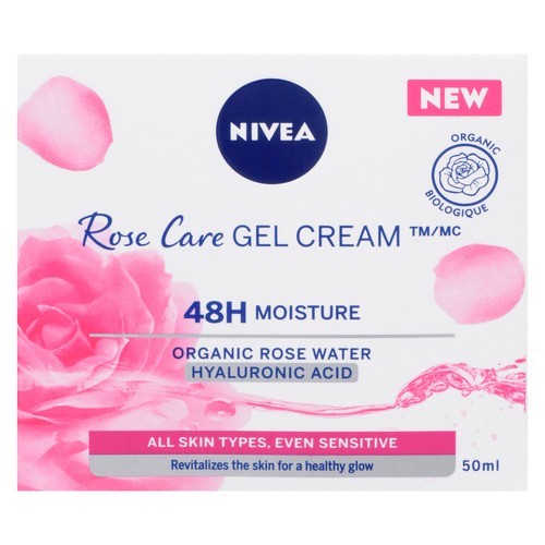 Nivea Rose Care Gel Cream All Skin Types, Even Sensitive 50 ml