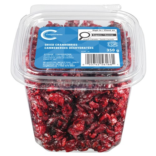 Compliments Dried Cranberries 350 g