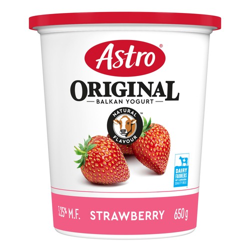 Astro Original 3.25% Yogurt Balkan Style Strawberry 650 g