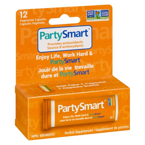Himalaya Party Smart Herbal Supplement Vegetarian Capsules 12 Count