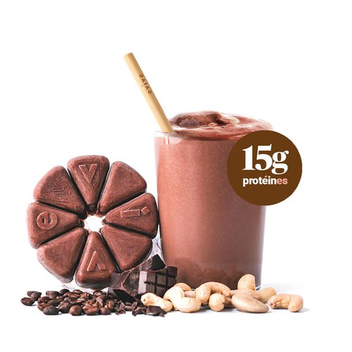 Evive Frozen Smoothie Cubes No Added Sugar Protein Cacao Frappé 450 g