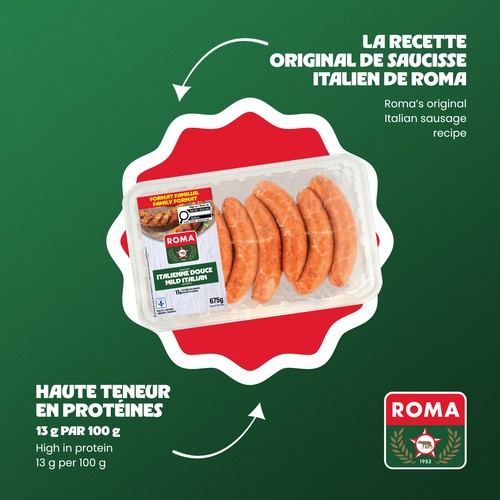 Roma Sausage Mild Italian 675 g