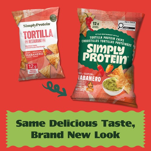 SimplyProtein Tortilla Protein Chips Hint Of Habanero 130 g