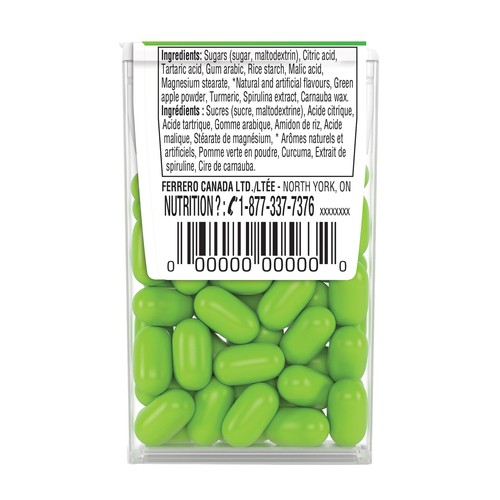 Ferrero Canada Tic Tac Mints Sour Apple T60 29 g