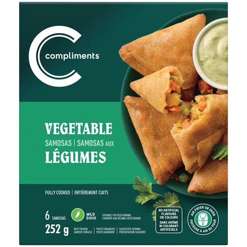 Compliments Frozen Samosas Vegetable 252 g