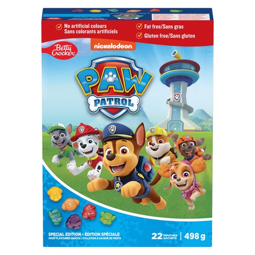 Betty Crocker Gluten-Free Fruit Flavoured Snacks Paw Patrol 22 Pouches 498 g