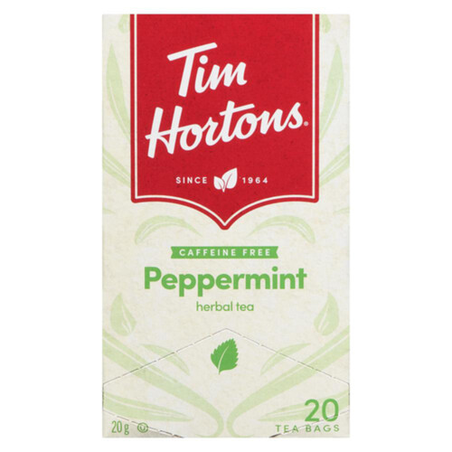 Tim Hortons Herbal Tea Peppermint 20 Tea Bags