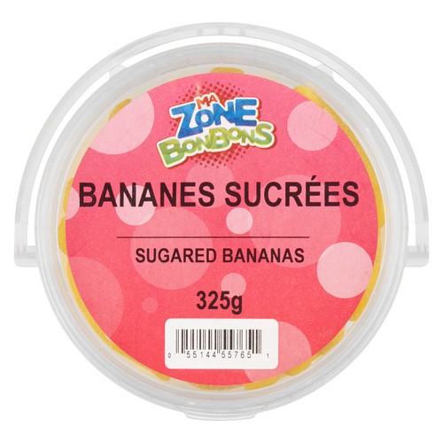 Les Aliments Johnvince ZB Candy Sugared Bananas 325 g