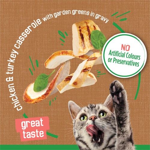 Friskies Wet Cat Food Indoor Chunky Chicken & Turkey Casserole 156 g