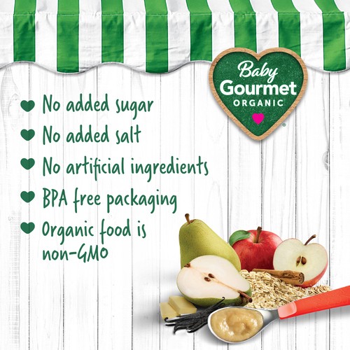Baby Gourmet Organic Puree Old Fashioned Apple Crisp 128 ml