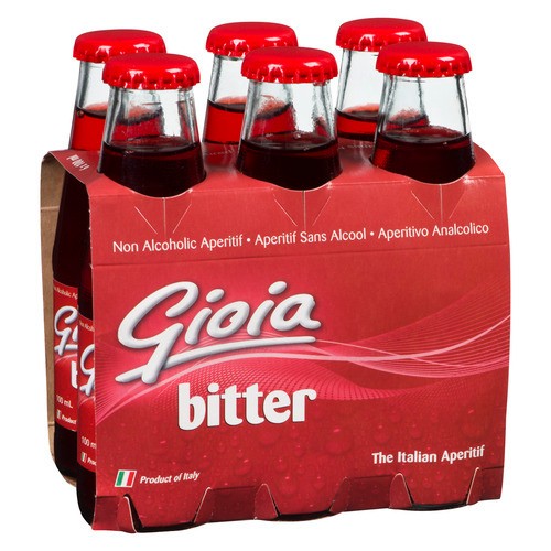 Gioia Non Alcoholic Aperitif Bitter 6 x 100 ml (bottles)