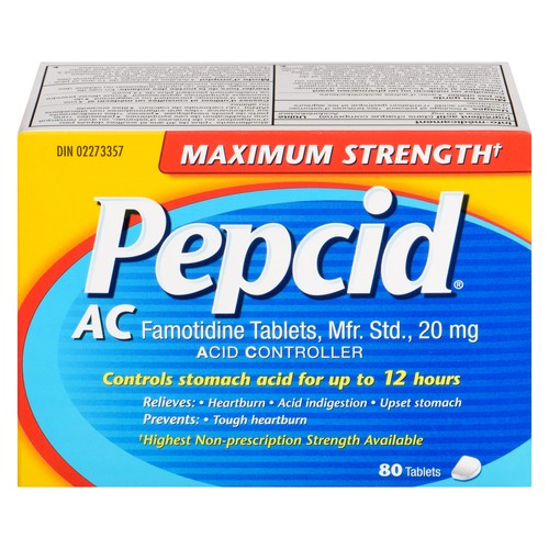 Pepcid Acid Controller Medication Maximum Strength Tablets 80 EA