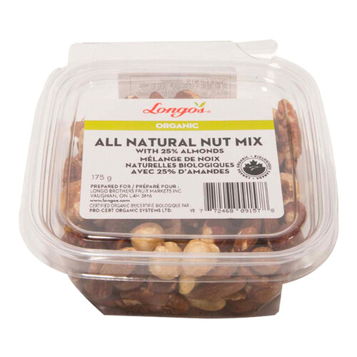 Longo's Organic Nut Mix All Natural 175 g
