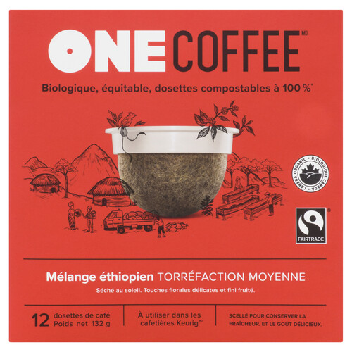 One Coffee Ethiopian Coffee Cups 12 Coffee Pods